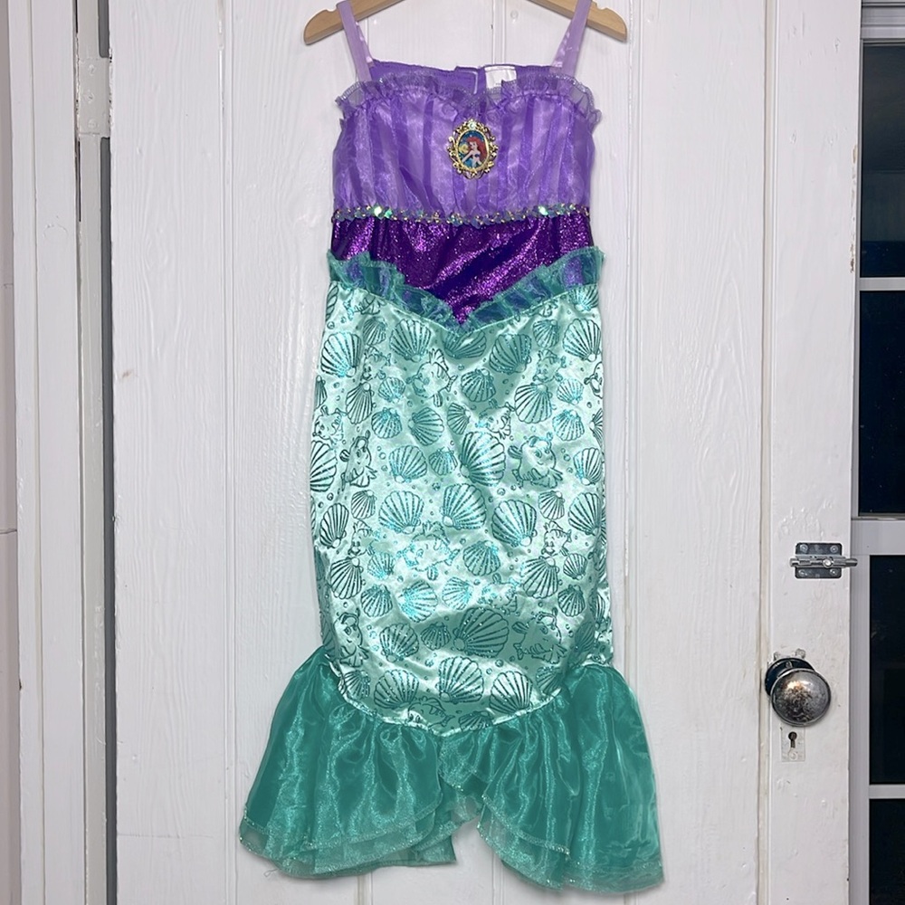 DISNEY EUC Stunning Princess Little Mermaid Ariel Dress Up Costume Dress